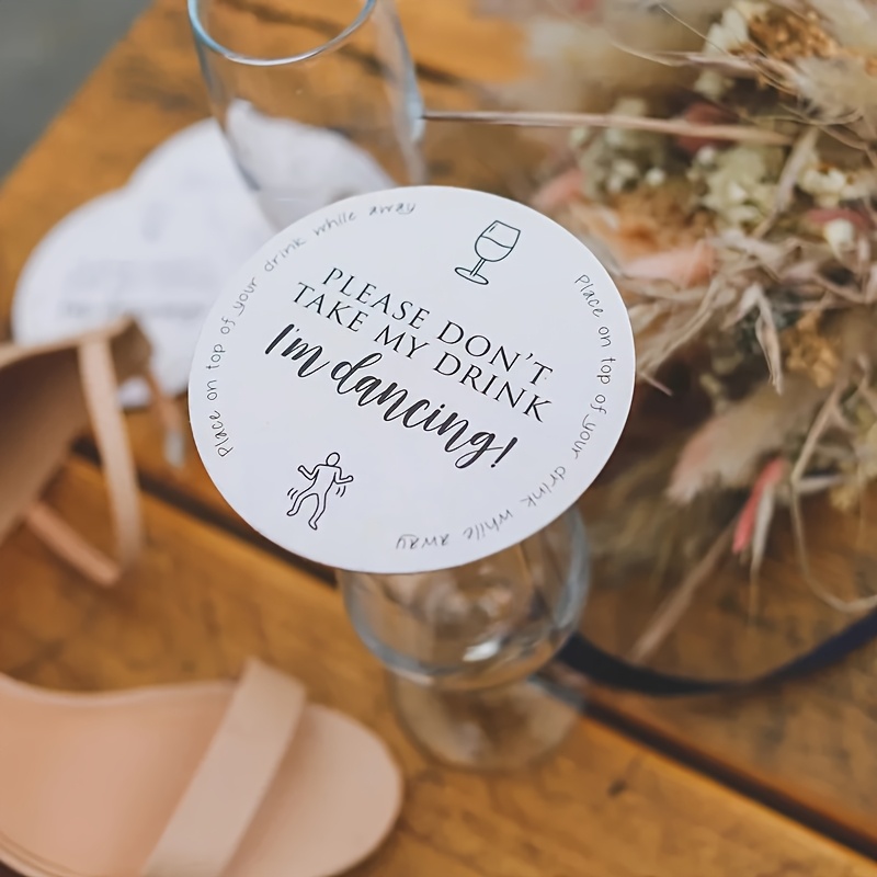 Custom Wedding Coasters, 50pcs Set